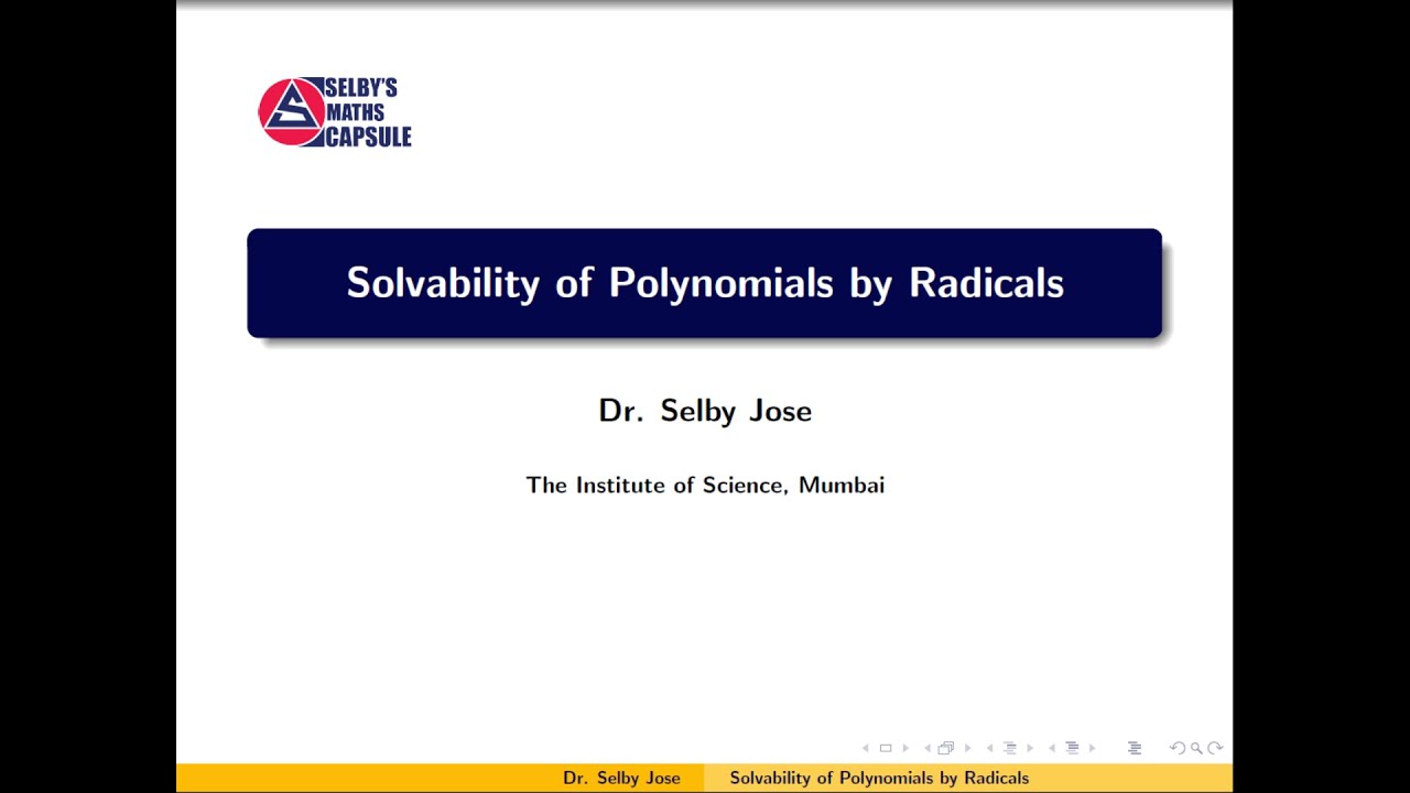 Galois Theory Lecture 16: Solvability of Polynomials by Radicals