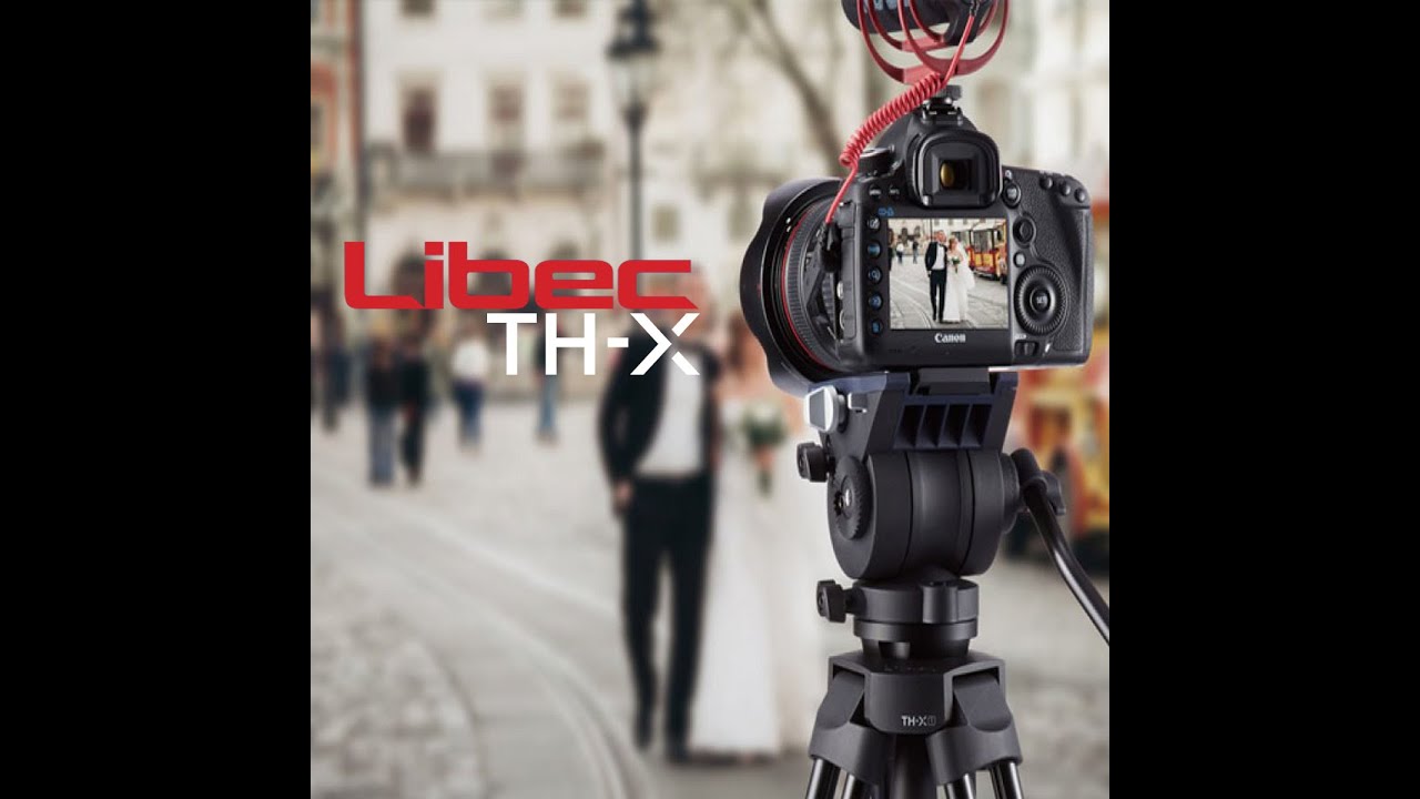 New LIbec TH X Video Fluid Head Tripod System   Drop In Manfrotto 501PL Plate Compatible