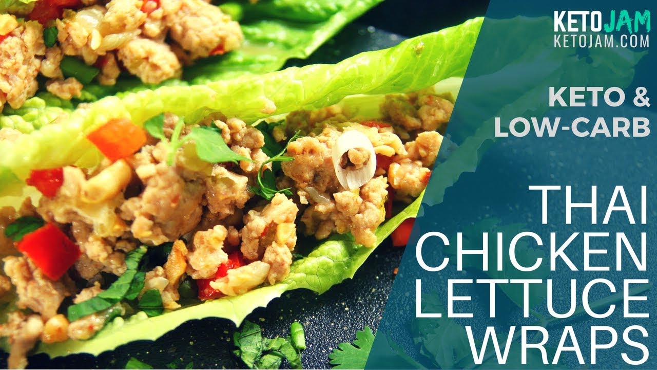 Keto Thai Chicken Lettuce Wraps - Just like the restaurant!