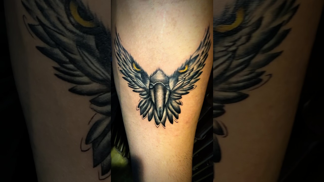 3D Eagle Tattoo, Best eagle tattoo designs on internet, world best tattoo artist in india 
