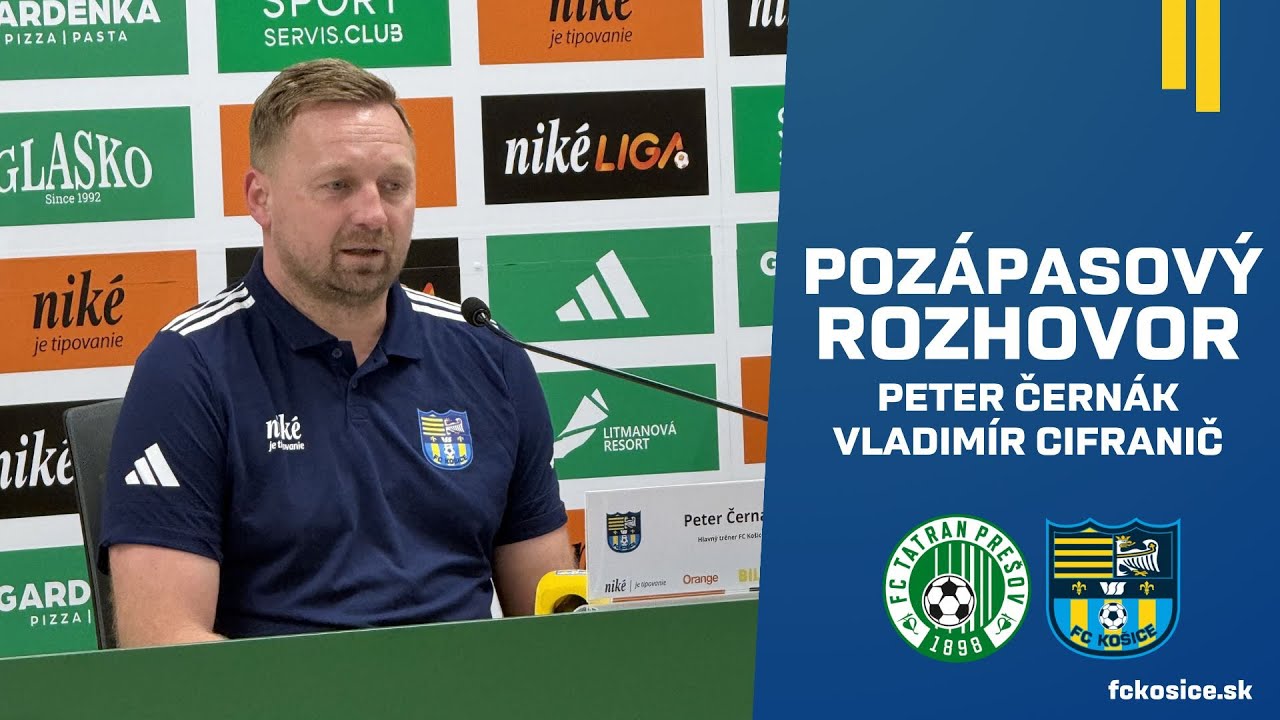 Vypočujte si tlačovú konferenciu po derby v podaní trénerov Petra Černáka a Vladimíra Cifraniča