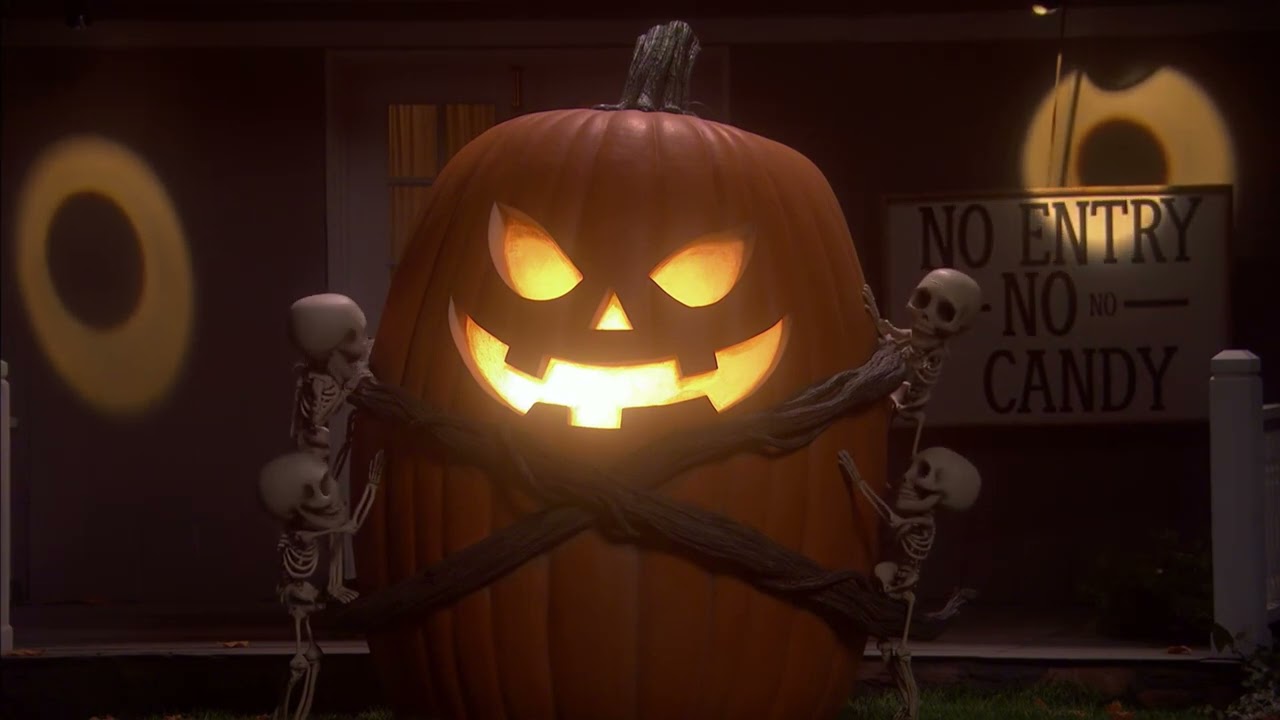 Leave Now... There’s No More Candy! – Halloween Window Projection