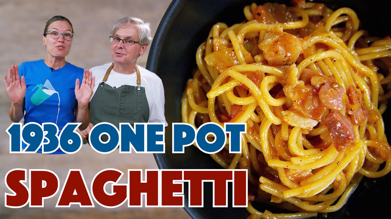 1936 One Pot Spaghetti With Bacon Recipe