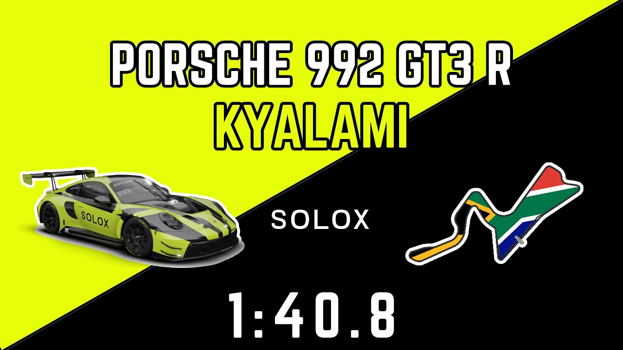 ACC Porsche 992 GT3 R Kyalami | 1.40.8 Hotlap + Setup