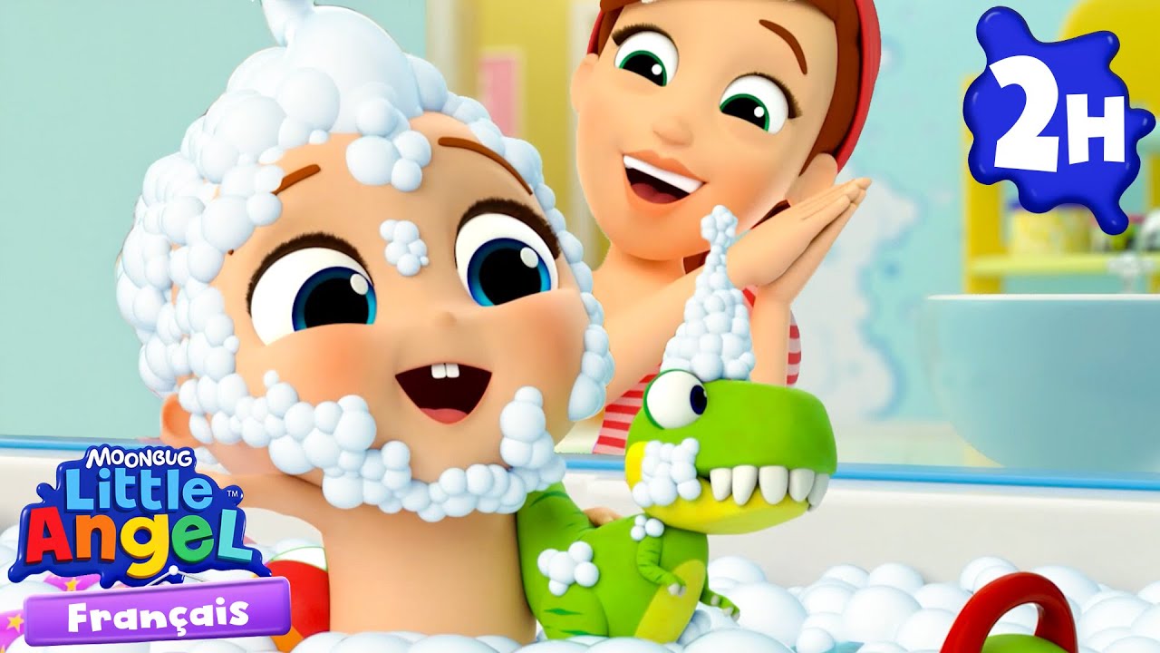 C'est l'heure du bain  | Comptines avec Bébé Louis | Little Angel Français