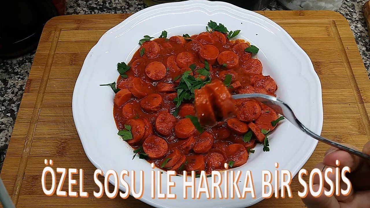 Özel Sos İle Harika bir SOSİS TARİFİ... Sausage with special sauce... yummy..