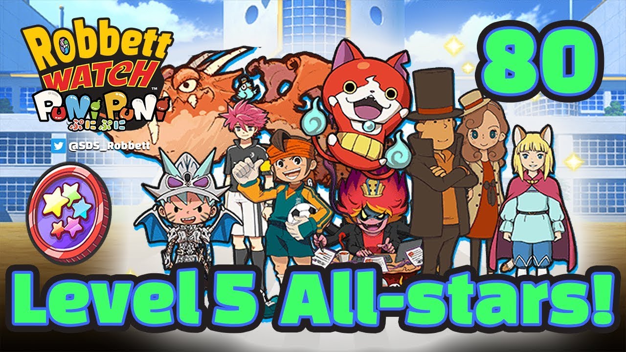 Yo-kai Watch Puni Puni #80: Shadowside Hinoshin и все звёзды 5-го уровня! Часы Роббетта