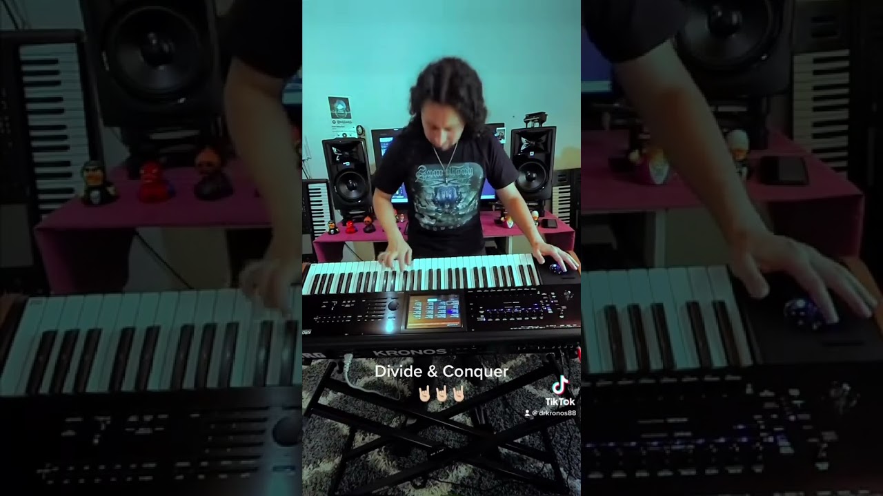 Michael Romeo - Divide & Conquer solo on keyboard Dr Kronos