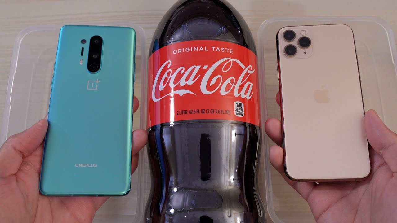 OnePlus 8 Pro vs iPhone 11 Pro vs COCA COLA Durability TEST!