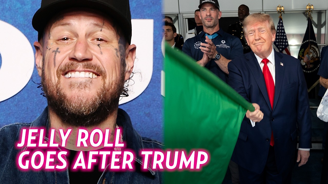 Jelly Roll Takes Aim at Trump in Jimmy Kimmel Monologue