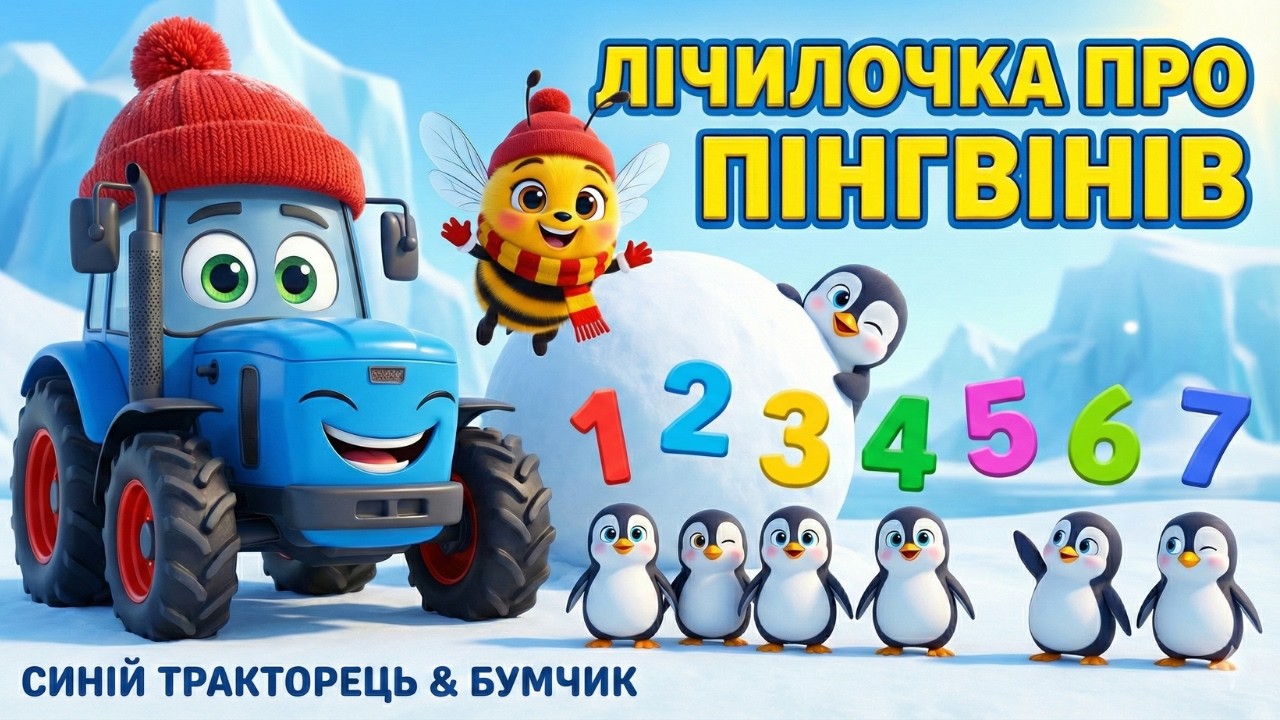 Де сховалися пінгвінчики? | Лічилка і пісенька для дітей 🐧