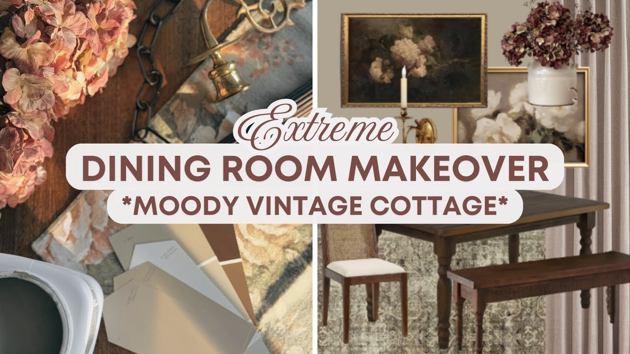 Total Dining Room Makeover *Cold to Cozy* Step-By-Step Transformation (Part 1)