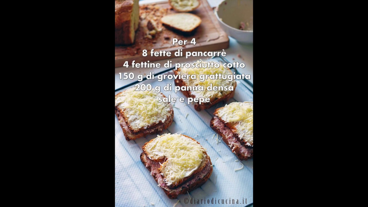 Croque Monsieur - il toast al formaggio e prosciutto alla francese
