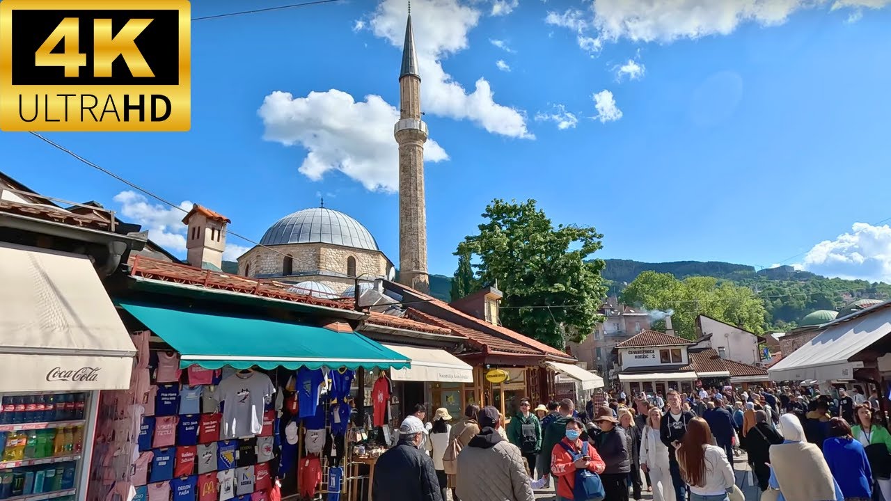 Sarajevo : Baščaršija Walking Tour (4K)