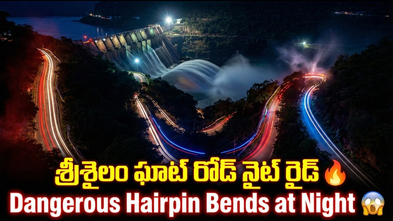 రాత్రి శ్రీశైలం ఘాట్ లో ప్రయాణం | Srisailam Ghat Road Night Ride Vlog| #srisailam #lordshiva