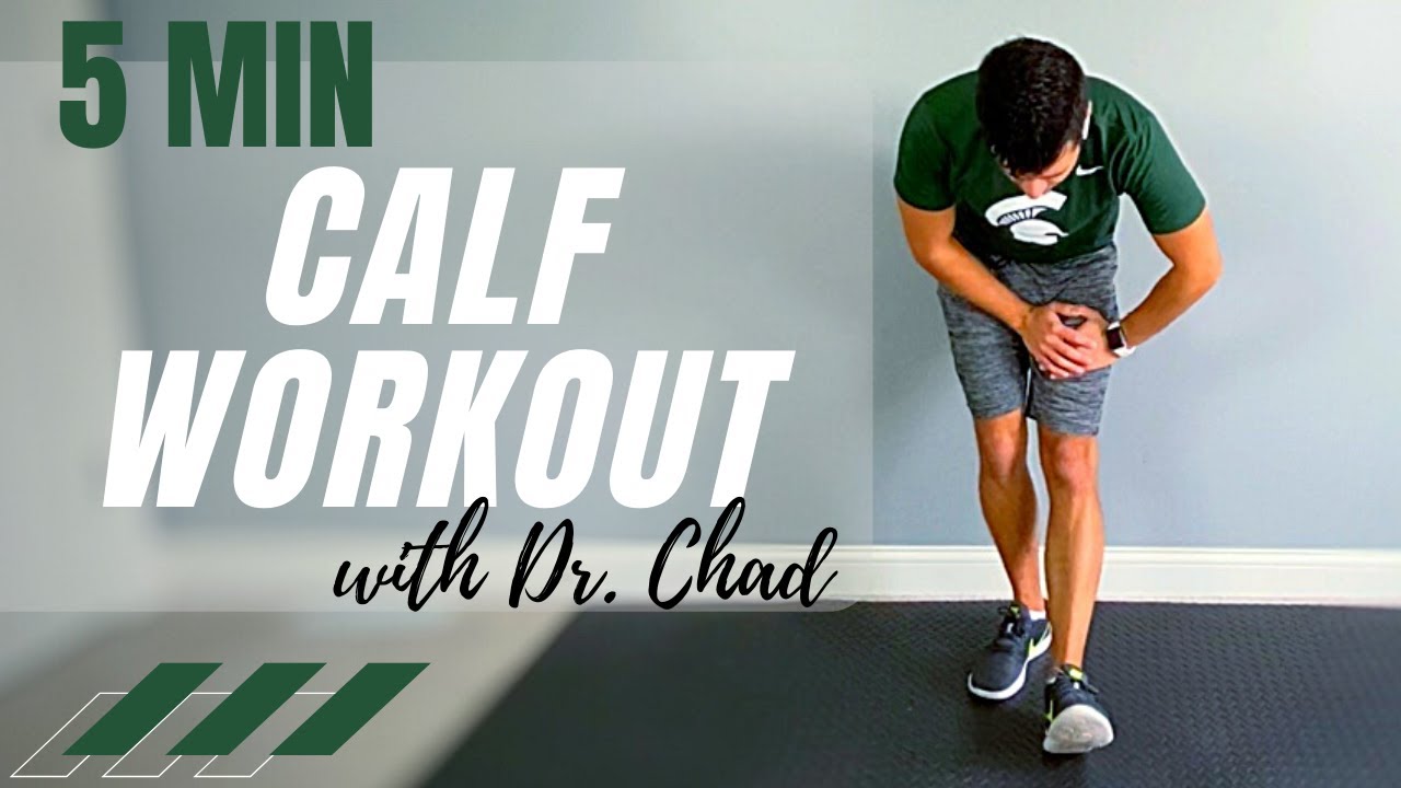 5 MIN CALF WORKOUT // calf toning, at home workout for women and men, no equipment | Dr. Chad