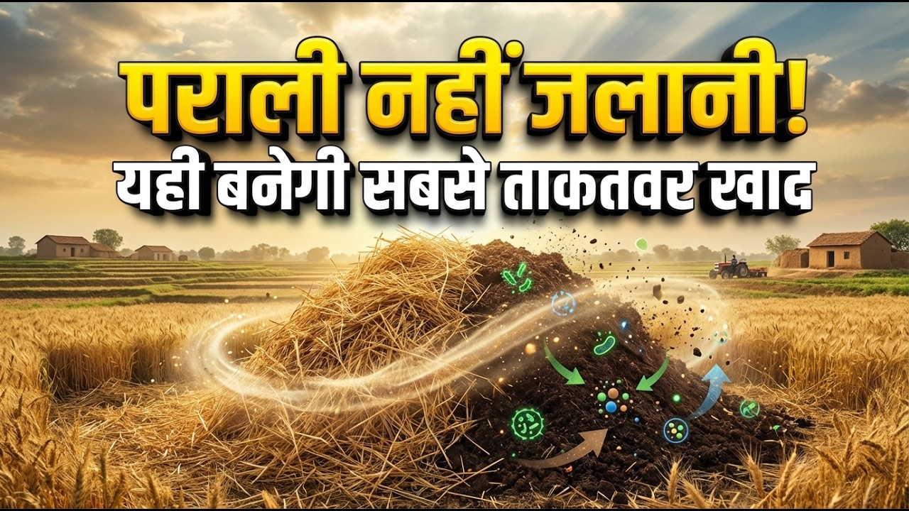 पराली में आग लगाना यानी अपने पैसे जलाना! जानें 20 दिन में पराली को खाद बनाने का वैज्ञानिक तरीका |