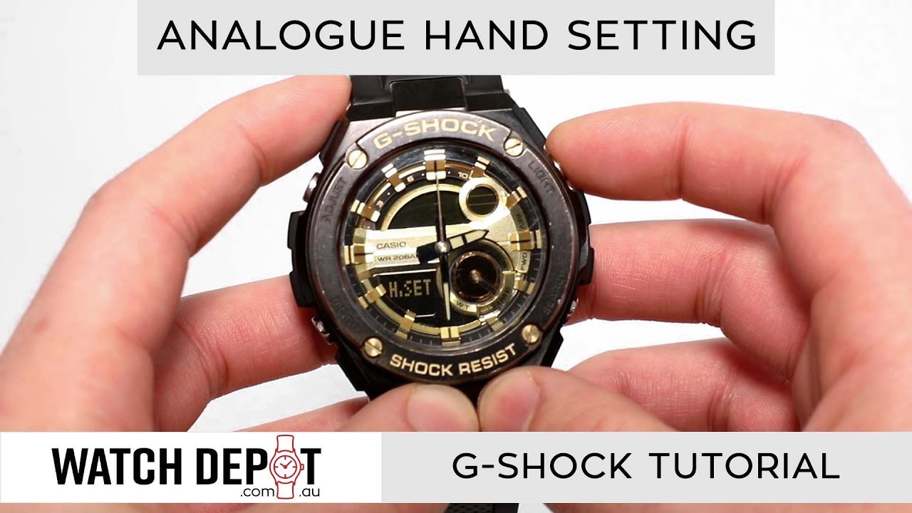 How To Adjust Time on G-Shock Analogue and Digital Watches - Tutorial