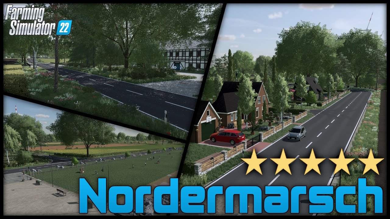 LS22 MAPVORSTELLUNG / Nordermarsch Map im Modhub für PC & Konsole / 5 STERNE Karte