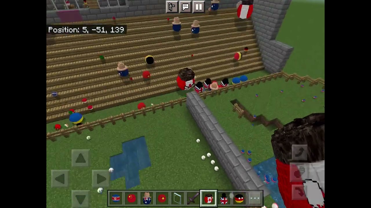 Minecraft countryball addon Korea vs Korea