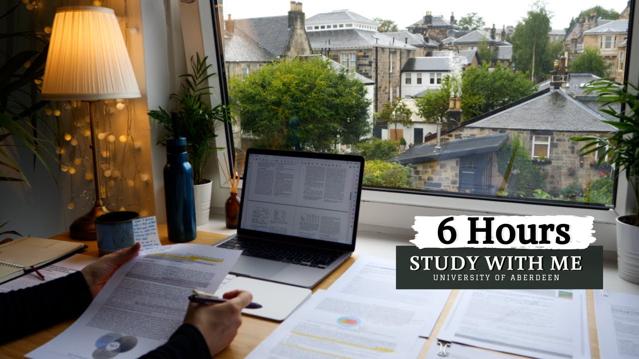 6 Hour Real-Time Study With Me ⎢No Music, Background Noise, Deep Focus Session
