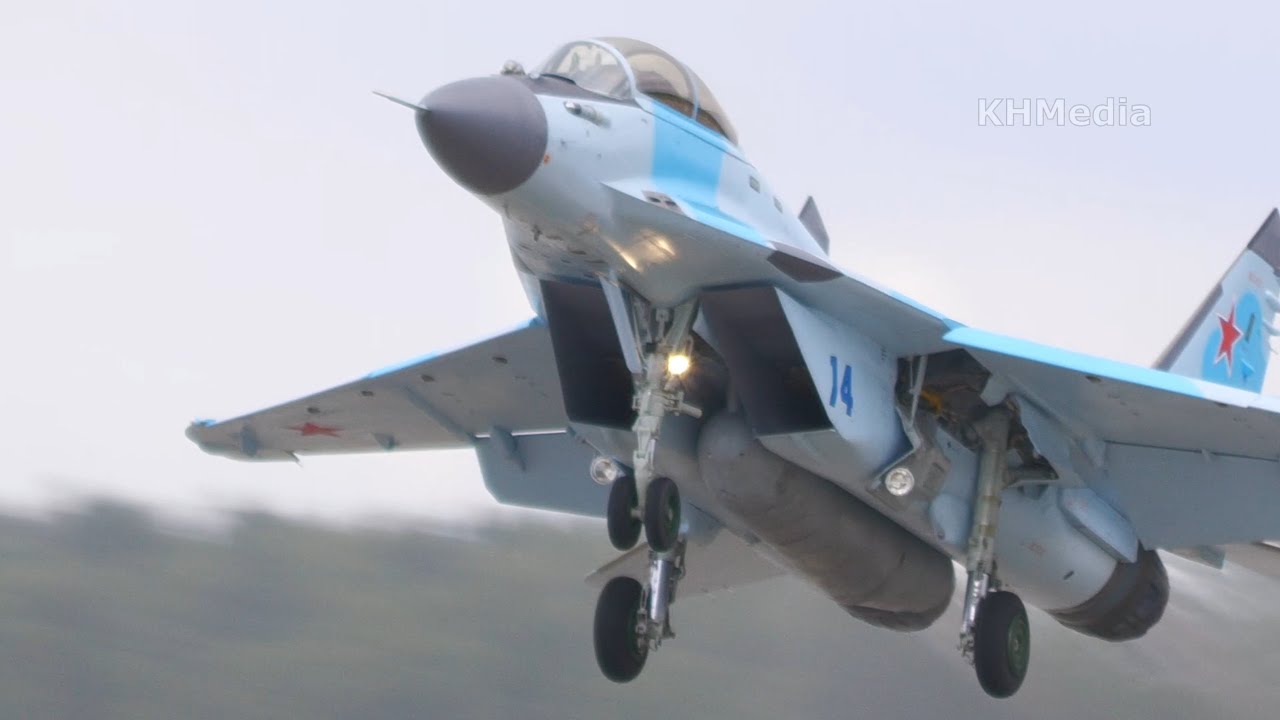 МиГ-35 посадка и взлёт