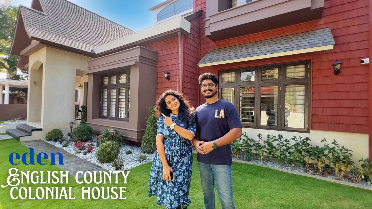 ഒരു English County Colonial ഡിസൈനിൽ നിർമ്മിച്ച EDEN എന്ന സുന്ദര ഭവനം | HomeTour | Kerala Homes