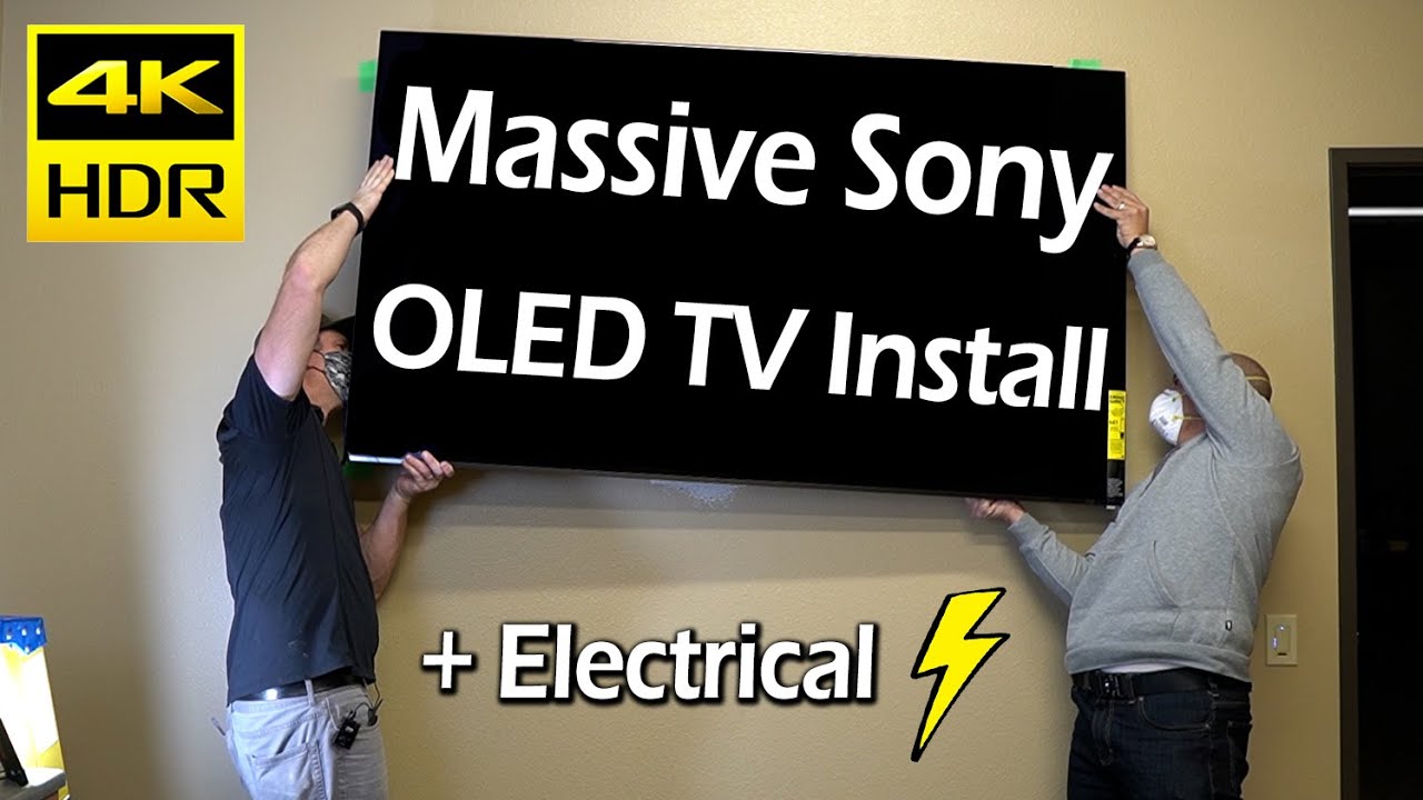 Massive Double Sony A9G OLED TV Install