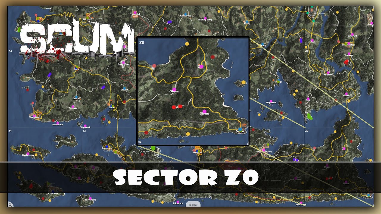 SCUM - Z0 Sector Map