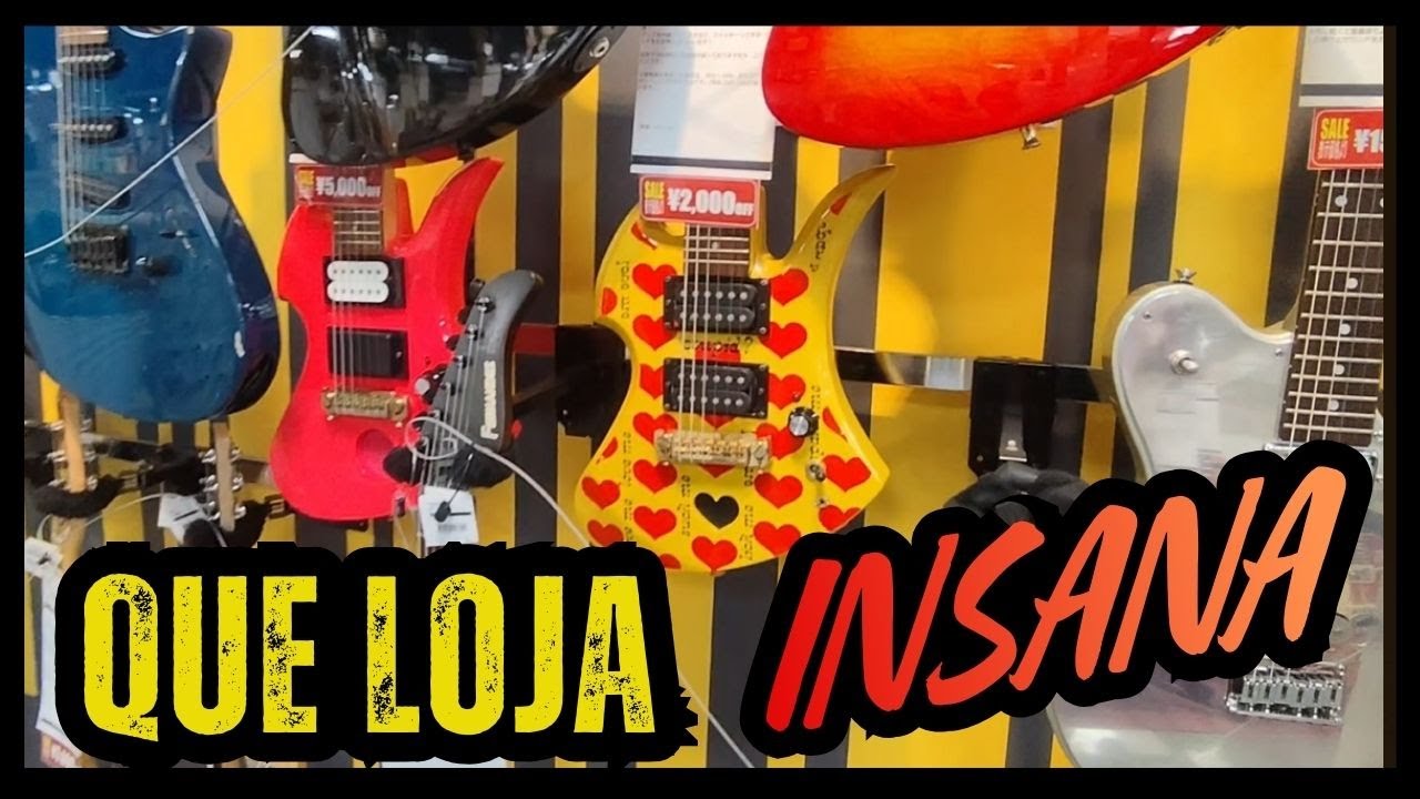 Visitei a loja de guitarras mais insana do Japão