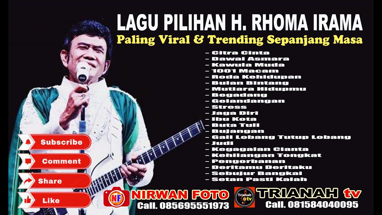 LAGU PILIHAN H  RHOMA IRAMA Paling Viral & Trending Sepanjang Masa