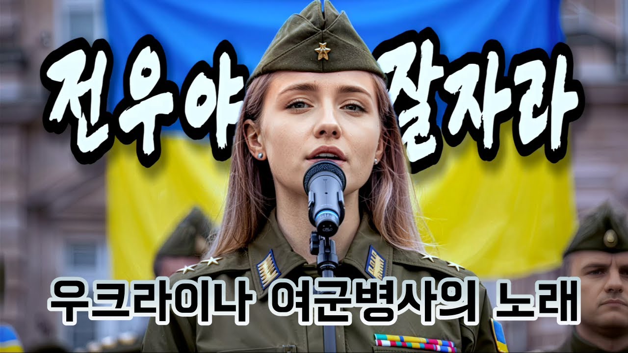 우크라이나 여군이 부르는 K-가요 [전우야 잘자라] Ukrainian Female Soldier Sings Korean War Song ENG LYRICS #우크라이나여군