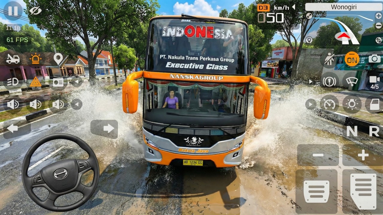 Bus Pariwisata Nakula Java SDD Telolet Basuri | Bus Simulator Indonesia Bussid