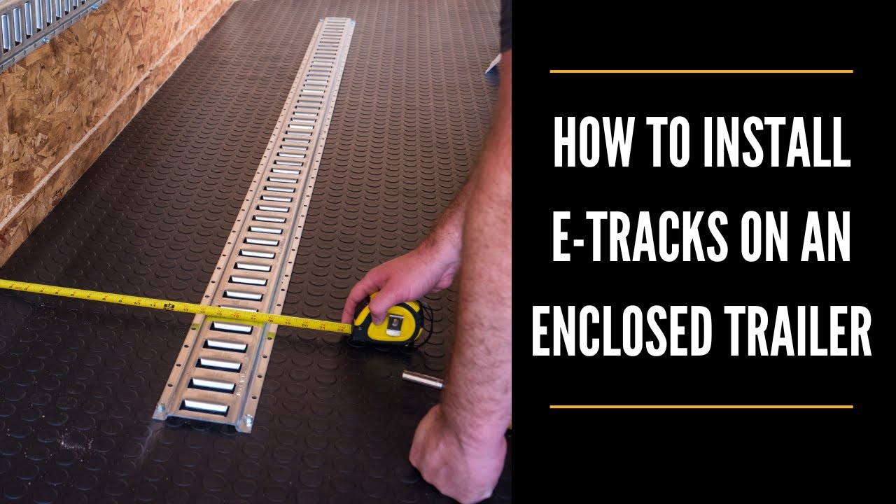Как установить E-Track в прицеп | Установка E-Track на прицеп