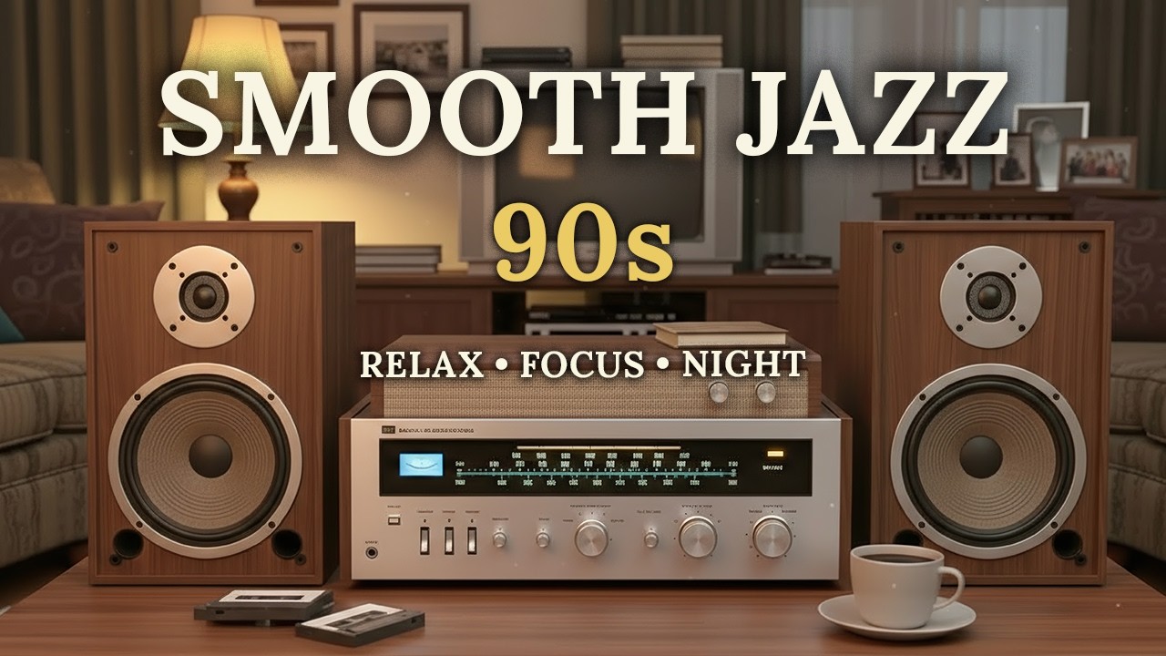 Smooth Jazz & Soulful R&B 90s 🎧 Soft Instrumentals for Peaceful Relaxation & Calm Listening