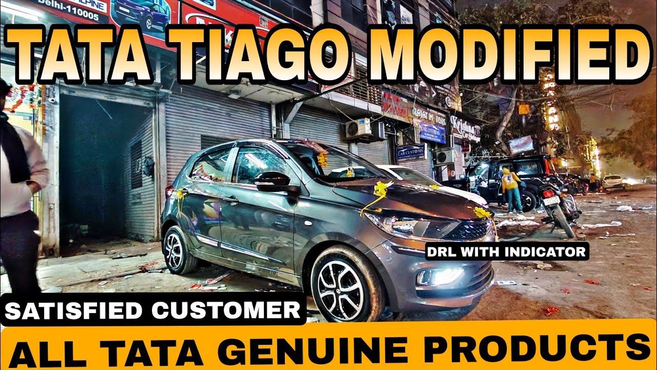 TATA TIAGO XE 2024 MODIFIED🔥TATA TIAGO GENUINE PRODUCTS 👍🏻#tata #modified #tiago #viral #genuine
