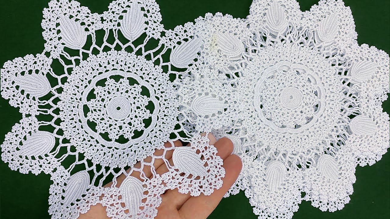 Step By Step Tutorial Crochet Tablecloth, Table Mat Part 1 🧶 Made Easy for Crochet Beginners