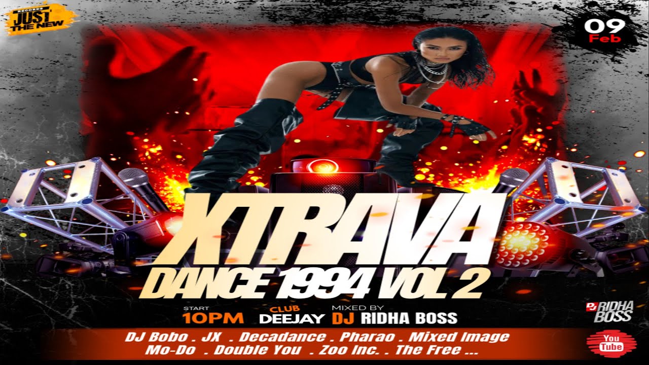 XTRAVA DANCE 1994 VIDEO MIX VOL 2  90s Eurodance Dj Ridha Boss