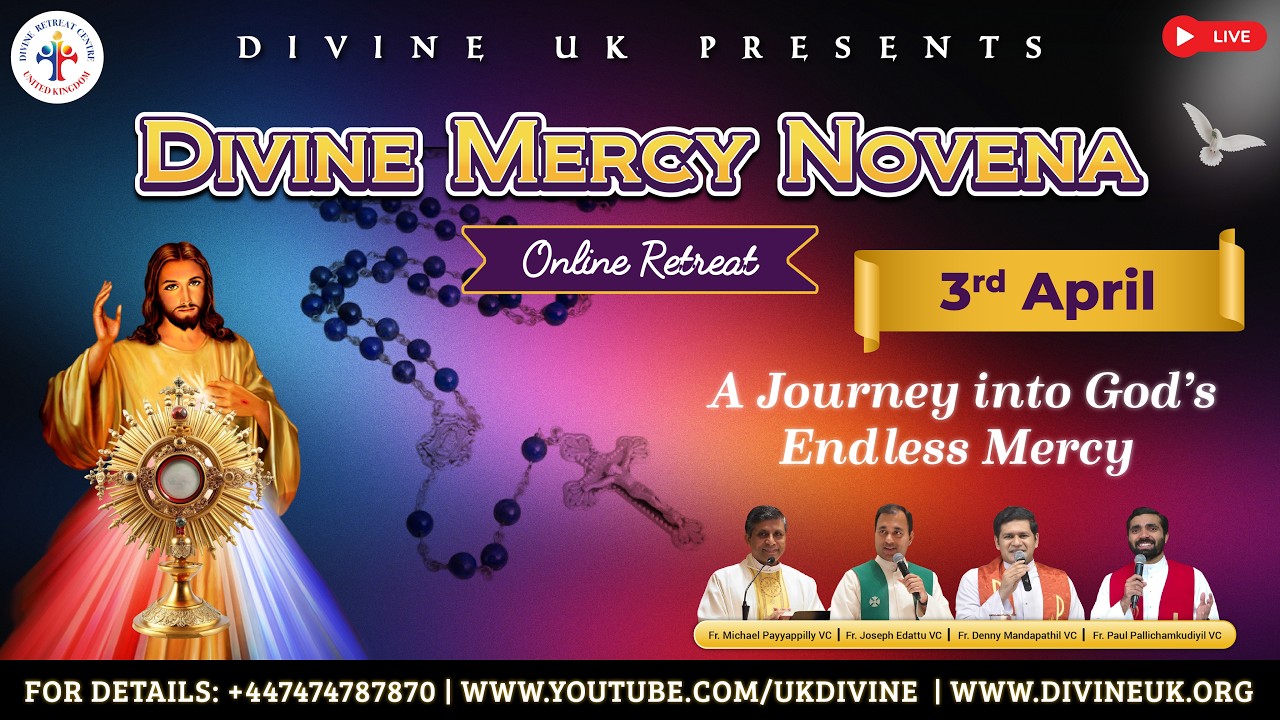 (LIVE) Divine Mercy Novena (3 April 2026) Divine UK