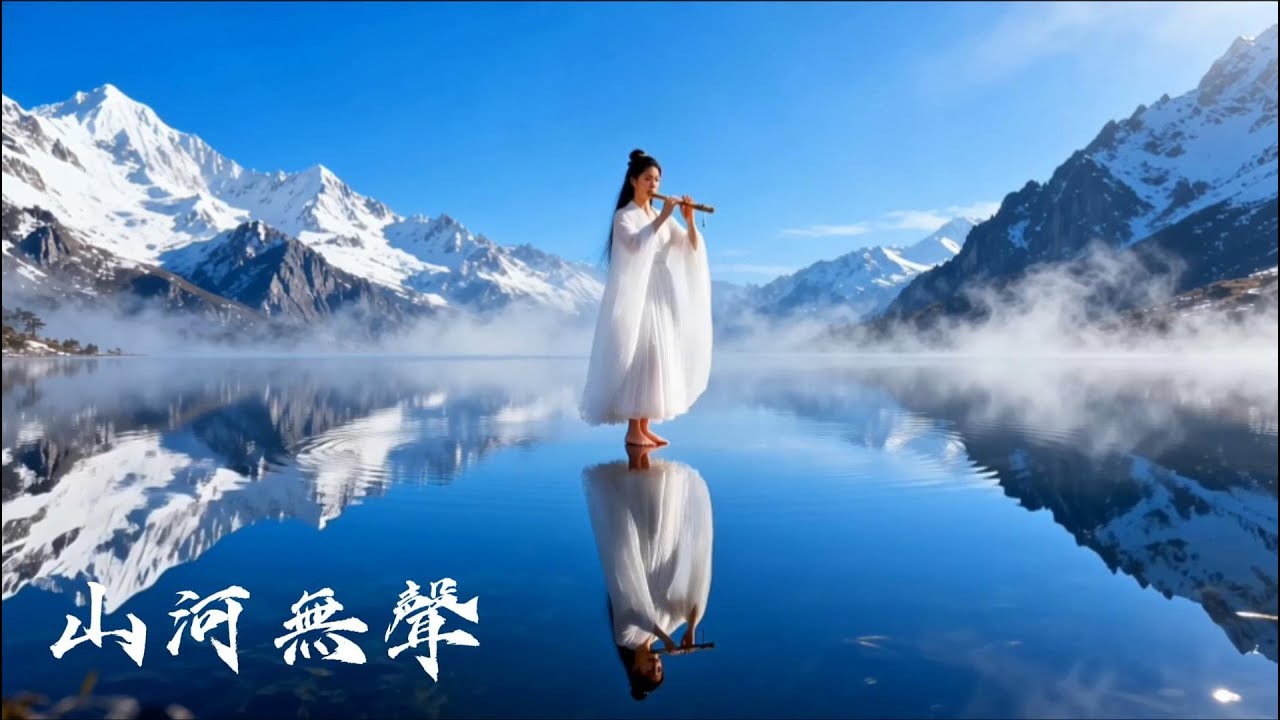 《山河無聲》洞簫空谷 · 放鬆心靈的輕柔旋律｜古琴｜竹笛｜萧｜古筝｜二胡｜#music  #relaxing  #meditation  #guqin #冥想音樂 #zen #dizi #erhu