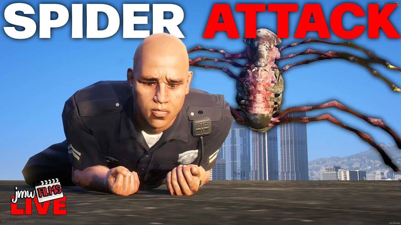 🔴POISON SPIDER ATTACKS PLAYERS (GTA 5 RP)