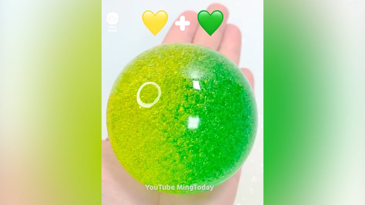 💛+💚Делаем СКВИШИ SQUISHIES шарик с помощью двустороннего силиконового скотча ASMR🎧