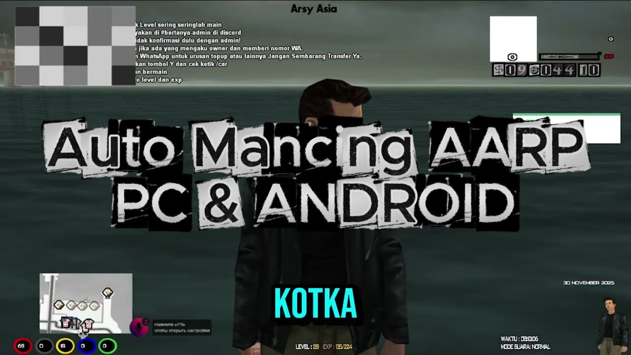 Auto Mancing AARP Android & PC #samp #scriptsamp #gtasa #alynsamp #aarp