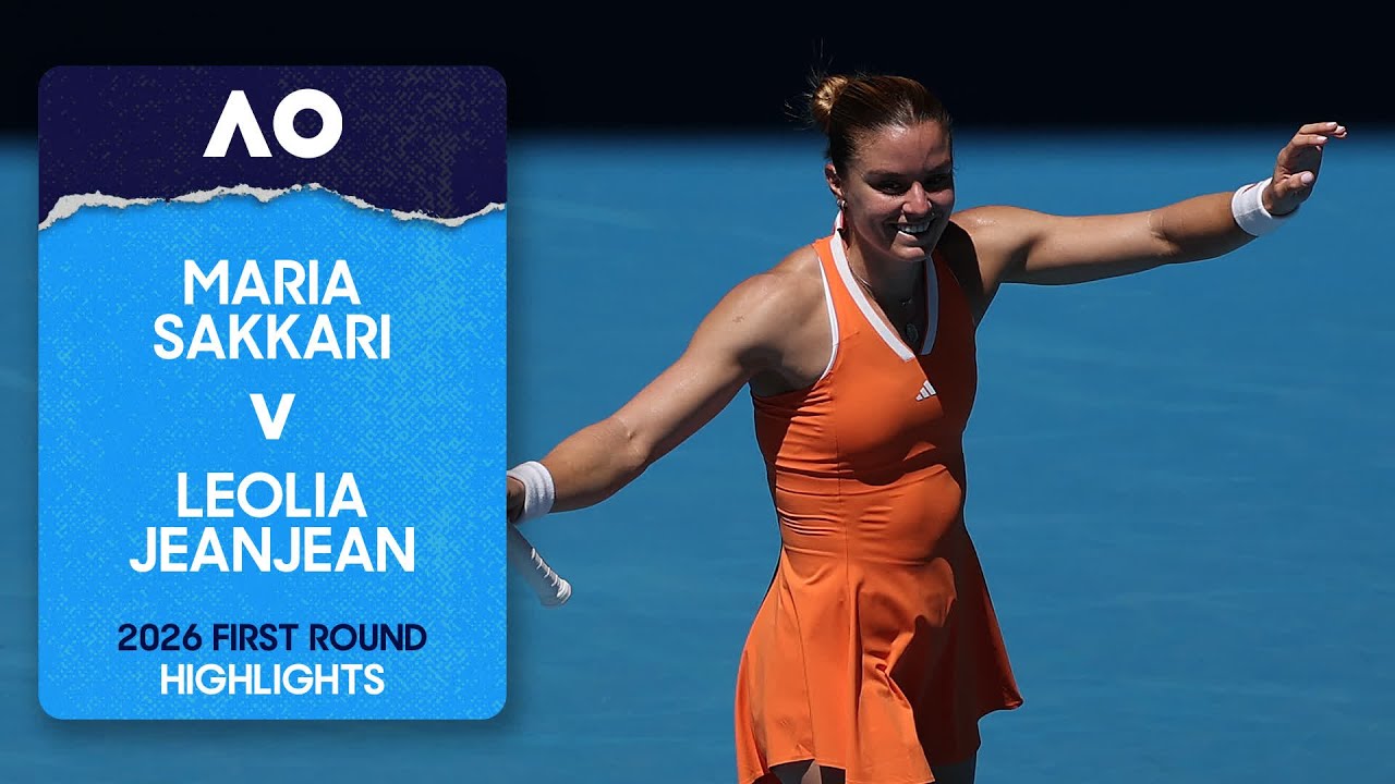 Maria Sakkari v Leolia Jeanjean Highlights | Australian Open 2026 First Round