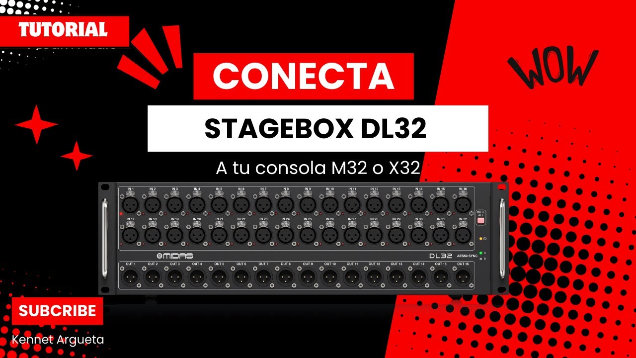 ¿Cómo conectar y configurar el DL32 / S32 a una M32 / X32?