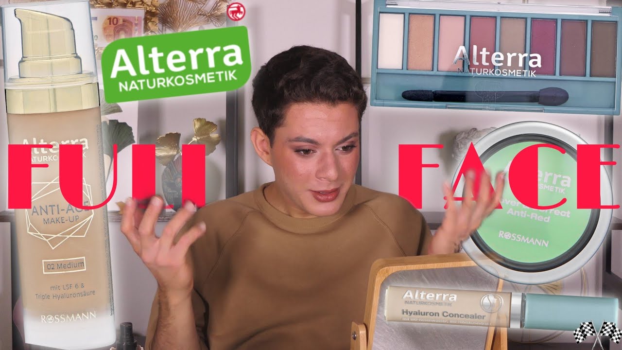 Full Face Alterra Naturkosmetik | Anti Age Make Up | Hyaluron Concealer | Abendlook | Ginkgomen