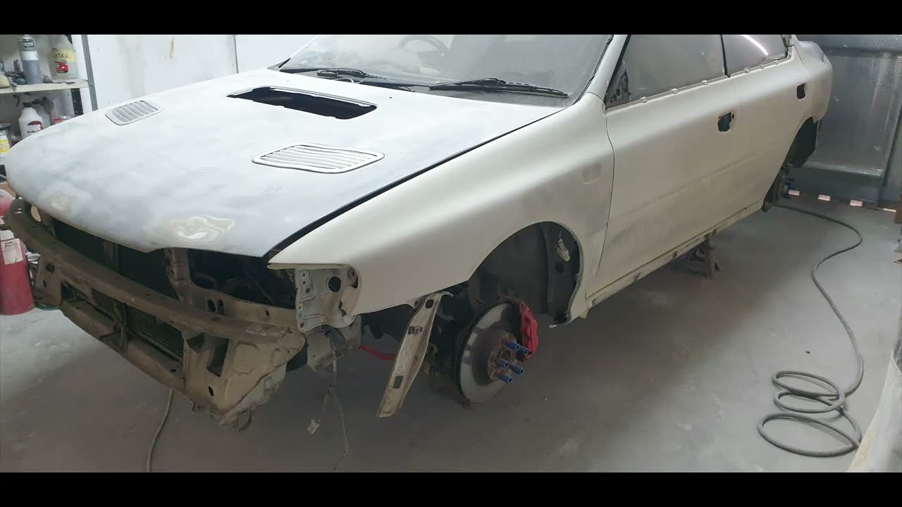 Subaru Impreza Body work time laps car restoration part 1