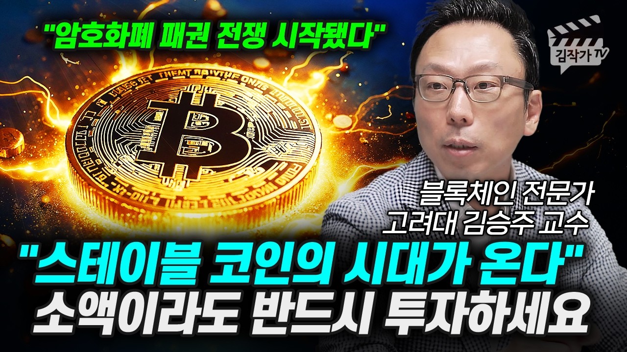 스테이블 코인의 시대가 온다, 소액이라도 반드시 투자하세요 (김승주 교수)