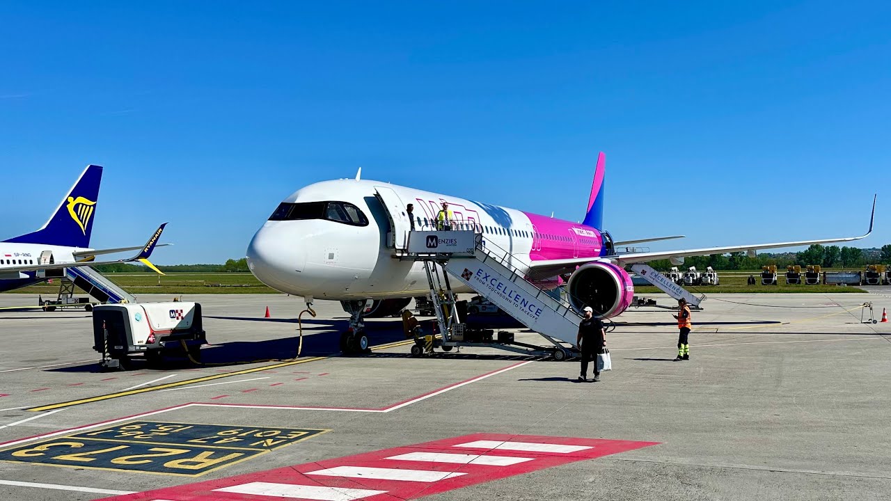 Airbus A321neo | Wizz Air | Рим (FCO) — Будапешт (BUD) | Полный Полёт | 4К