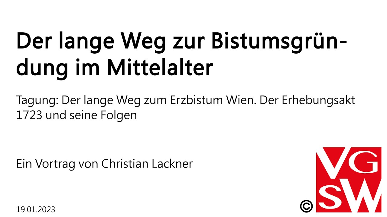 Der lange Weg zur Bistumsgründung im Mittelalter